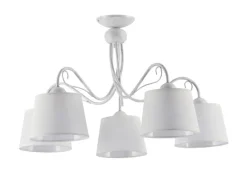 Clearance Jupiter Deckenleuchte Stoff Metall Ø80cm 5xE27 Deckenlampe