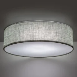 TK Lighting Deckenleuchte Stoff rund Ø 60 cm Grün blendarm* Deckenleuchten|Flurlampen