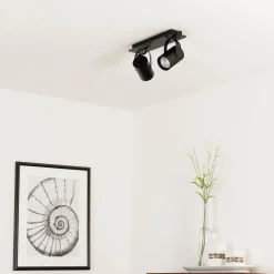 Sigma Deckenleuchte Strahler Schwarz verstellbar 2 flmg* Wohnzimmerlampen|Küchenlampen