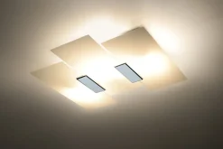 Sollux Deckenleuchte VERONICA in Chrom 3-flmg* Flurlampen|Bürolampen