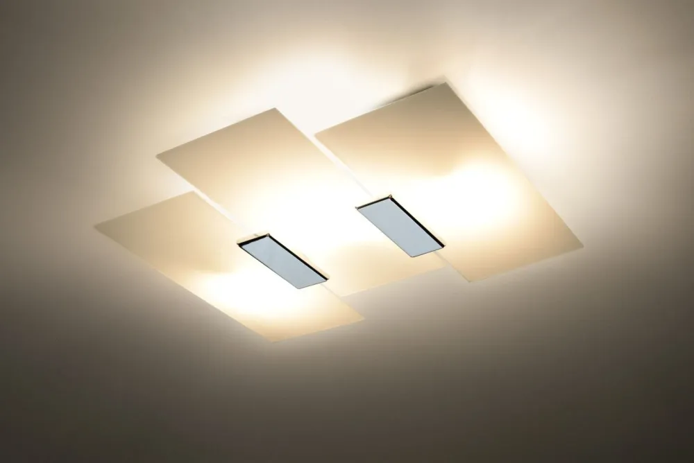 Sollux Deckenleuchte VERONICA in Chrom 3-flmg* Flurlampen|Bürolampen