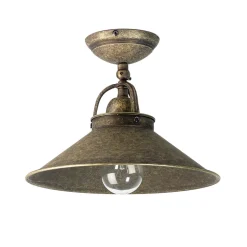 Giovanni Battista Deckenleuchte Vintage aus Messing in Bronze Antik* Metall Lampen|Vintage Lampen