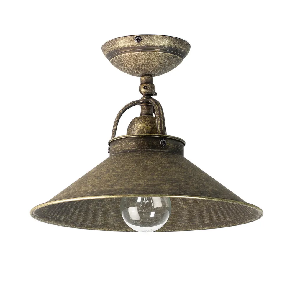 Giovanni Battista Deckenleuchte Vintage aus Messing in Bronze Antik* Metall Lampen|Vintage Lampen