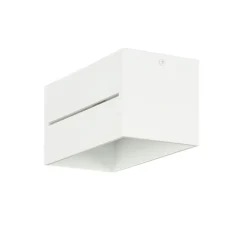 Sollux Deckenleuchte Weiß Aluminium L:20cm eckig Modern 2x G9* Deckenleuchten|Flurlampen