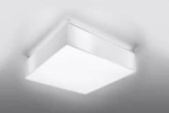 Sollux Deckenleuchte Weiß 2-flmg quadratisch