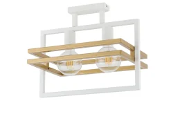 Sale Sigma Deckenleuchte Weiß Gold Metall E27 40,5 cm lang elegant