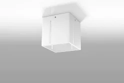 Best Sollux Deckenleuchte Weiß klein B:10cm eckig Modern FUFIA