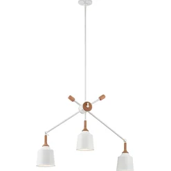 Hot Elstead Deckenleuchte Weiß Metall verstellbar Retro Design