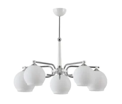 Clearance Jupiter Deckenleuchte Weiß Metall Glas ARASNE Esszimmer