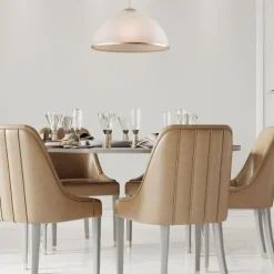 Lamkur Deckenleuchte Wohnzimmer Shabby Weiß Jugendstil* Deckenleuchten|Esszimmer Lampen