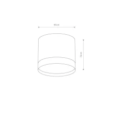 Clearance Nowodvorski Deckenspot Ø 8,5 cm GX53 Weiß rund klein H: 7 cm