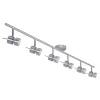 Steinhauer Deckenspot beweglich Metall 134 cm inkl. GU10 6-flmg* Wohnzimmerlampen|Metall Lampen