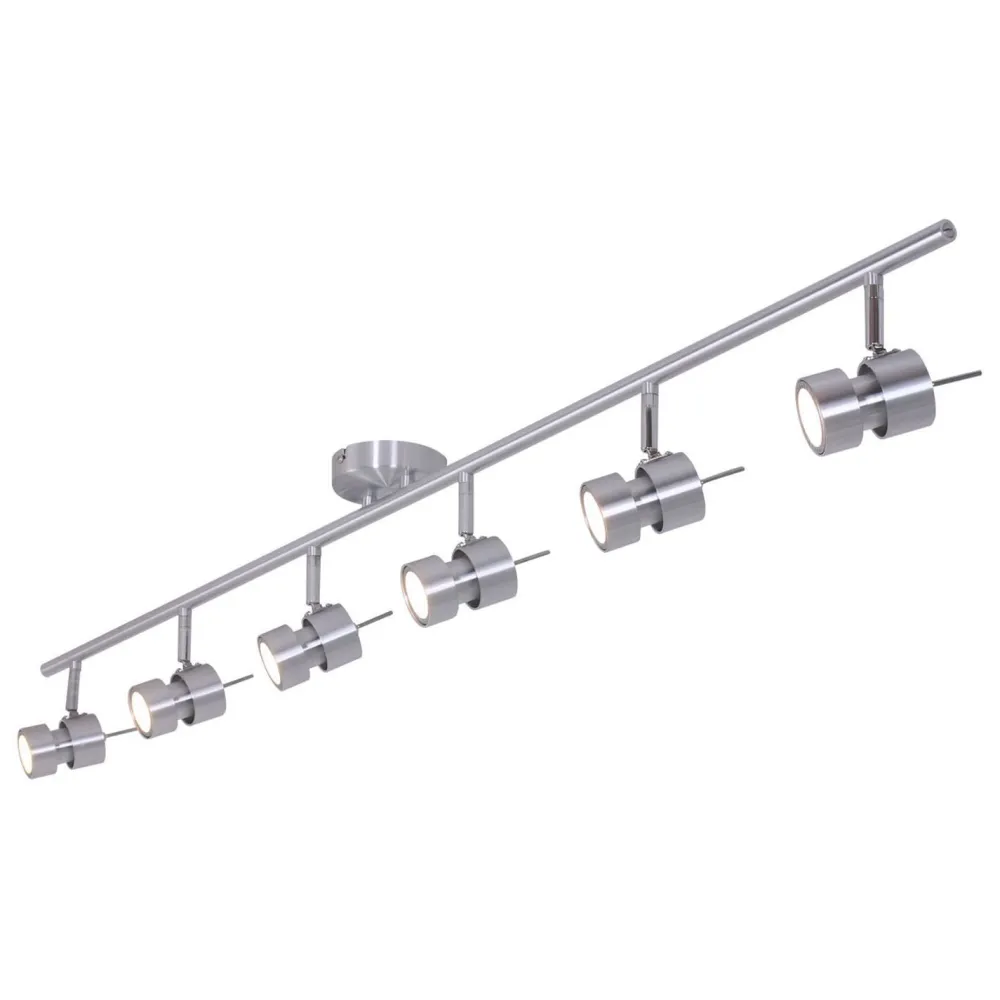Steinhauer Deckenspot beweglich Metall 134 cm inkl. GU10 6-flmg* Wohnzimmerlampen|Metall Lampen