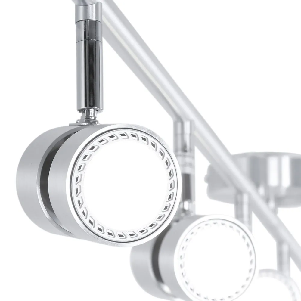 Steinhauer Deckenspot beweglich Metall 134 cm inkl. GU10 6-flmg* Wohnzimmerlampen|Metall Lampen