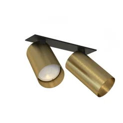 Discount Nowodvorski Deckenspot Einbau 17 cm 2-flammig Schwarz Messing GU10