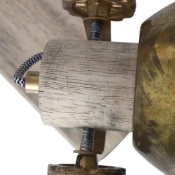 Best Steinhauer Deckenspot 3-flammig Holz Metall 59 cm E27 flexibel