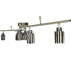 Hot Searchlight Deckenspot 6-flammig IP44 GU10 in Messing Antik Metall Bad