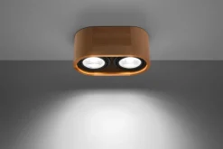 Sale Sollux Deckenspot 2-flammig klein Modern Holz wohnlich DIWO