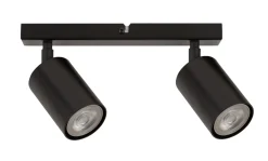 Sigma Deckenspot 2-flammig Schwarz schwenkbar L:25 cm GU10* Wohnzimmerlampen|Küchenlampen