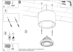 Clearance Sollux Deckenspot Holz Ø 14 cm H: 10 cm klein GU10 DIWO