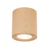 TK Lighting Deckenspot Holz GU10 Ø 8 cm rund H: 8,5 cm in Buche* Spots|Flurlampen