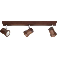 Spot Light Deckenspot Holz mit LED 5W 3-flammig verstellbar* Deckenleuchten|Spots