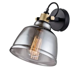 Discount Maytoni Deckenspot Rauchglas Metall E27 verstellbar