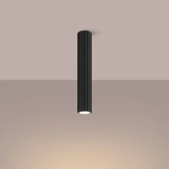 Sale Sollux Deckenspot schmal Ø 6,5 cm H: 40 cm Schwarz GU10 Aufputz