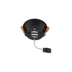 Nowodvorski Deckenspot Unterputz Ø 12 cm klein für GX53 Schwarz* Wohnzimmerlampen|Metall Lampen