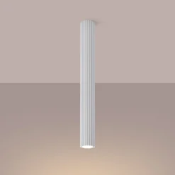 Sollux Deckenspot Weiß Ø 6,5 cm 60 cm hoch GU10 Aufputz Aluminium* Wohnzimmerlampen|Küchenlampen