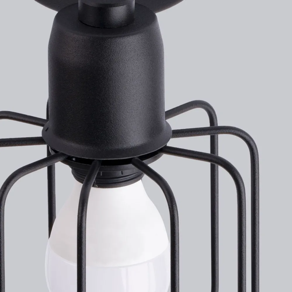 Sollux Deckenstrahöer Schwarz schwenkbar 2-flammig E14 Retro* Deckenleuchten|Flurlampen