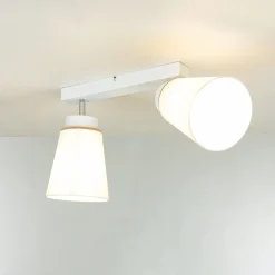 Lamkur Deckenstrahler Aufbau Weiß Modern Stoff wohnlich* Deckenleuchten|Flurlampen