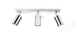 Sollux Deckenstrahler ETNA Metall Chrom 3-flammig GU10* Wohnzimmerlampen|Moderne Lampen