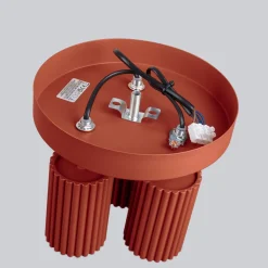 Hot Sollux Deckenstrahler 3-flammig Ø 19,5 cm klein schwenkbar Rot GU10