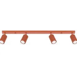 Sollux Deckenstrahler 4-flammig 81 cm lang schwenkbar GU10 Rot* Flurlampen|Wohnzimmerlampen