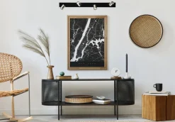 Best Masterlight Deckenstrahler 4-flammig 100 cm Schwarz Nickel ELSIE