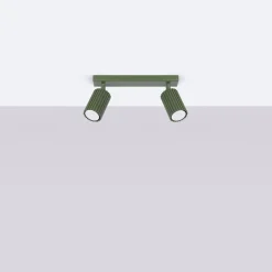 Sale Sollux Deckenstrahler 2-flammig B: 30 cm klein schwenkbar GU10 Grün