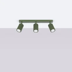 Sollux Deckenstrahler 3-flammig GU10 B: 45 cm Grün aus Aluminium