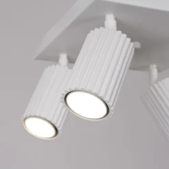 Sollux Deckenstrahler 4-flammig GU10 B: 25 cm klein Weiß Modern* Flurlampen|Wohnzimmerlampen