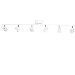 Best By Rydéns Deckenstrahler 6-flammig GU10 124 cm lang XXL Weiß