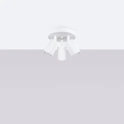 Sollux Deckenstrahler 3-flammig GU10 rund Ø 19,5 cm klein Weiß BERTA* Flurlampen|Wohnzimmerlampen