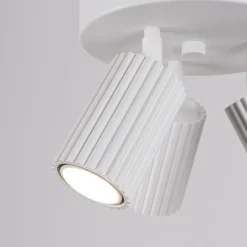 Sollux Deckenstrahler 3-flammig GU10 rund Ø 19,5 cm klein Weiß BERTA* Flurlampen|Wohnzimmerlampen