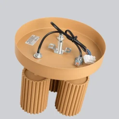 Sale Sollux Deckenstrahler 3-flammig GU10 Ø 19,5 cm klein rund in Gold