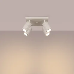 Sollux Deckenstrahler 4-flammig GU10 B: 25 cm klein Creme BERTA* Wohnzimmerlampen|Metall Lampen