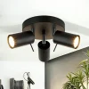 Easylight Deckenstrahler 3-flammig Schwarz Metall Ø 20 cm GU10* Deckenleuchten|Flurlampen