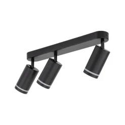 TK Lighting Deckenstrahler 3-flammig Schwarz 55 cm lang Metall GU10* Deckenleuchten|Spots
