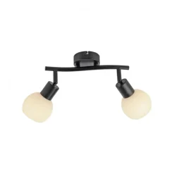 Just Light Deckenstrahler Glas Metall 43 cm inkl E14 5 W flexibel* Flurlampen|Bürolampen