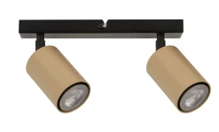 Sigma Deckenstrahler Gold Schwarz Metall GU10 beweglich* Deckenleuchten|Spots