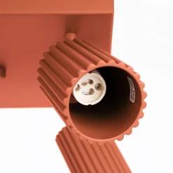 Sollux Deckenstrahler GU10 4-flammig B: 25 cm klein quadratisch Rot* Flurlampen|Wohnzimmerlampen