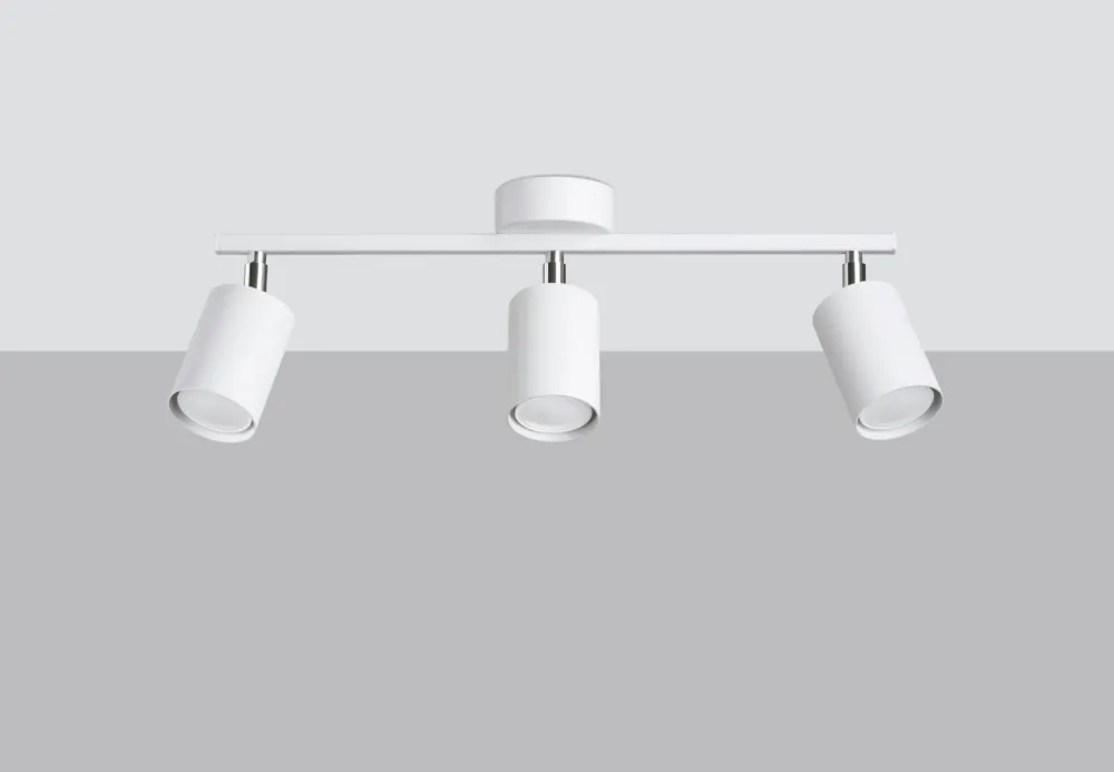 Best Sollux Deckenstrahler GU10 3-flammig Weiß Metall verstellbar